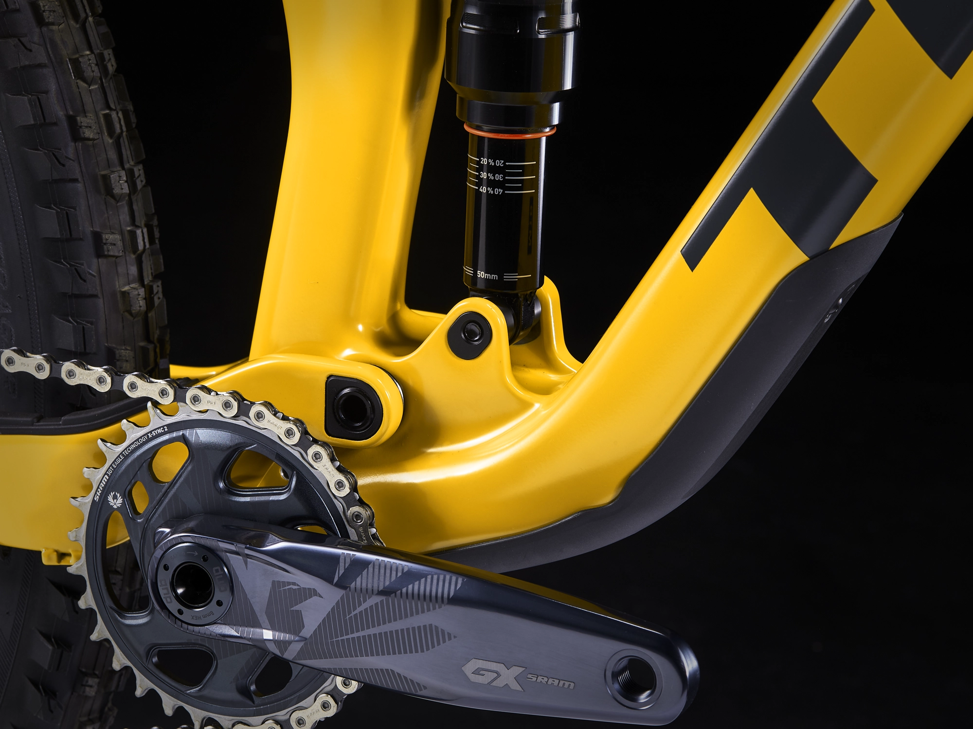 Trek Top Fuel 9.8 GX AXS ML Satin Baja Yellow - WERKSTATT17 Bikeshop 9 Trek Top Fuel 9.8 GX AXS ML Satin Baja Yellow - WERKSTATT17 Bikeshop – Bild 7